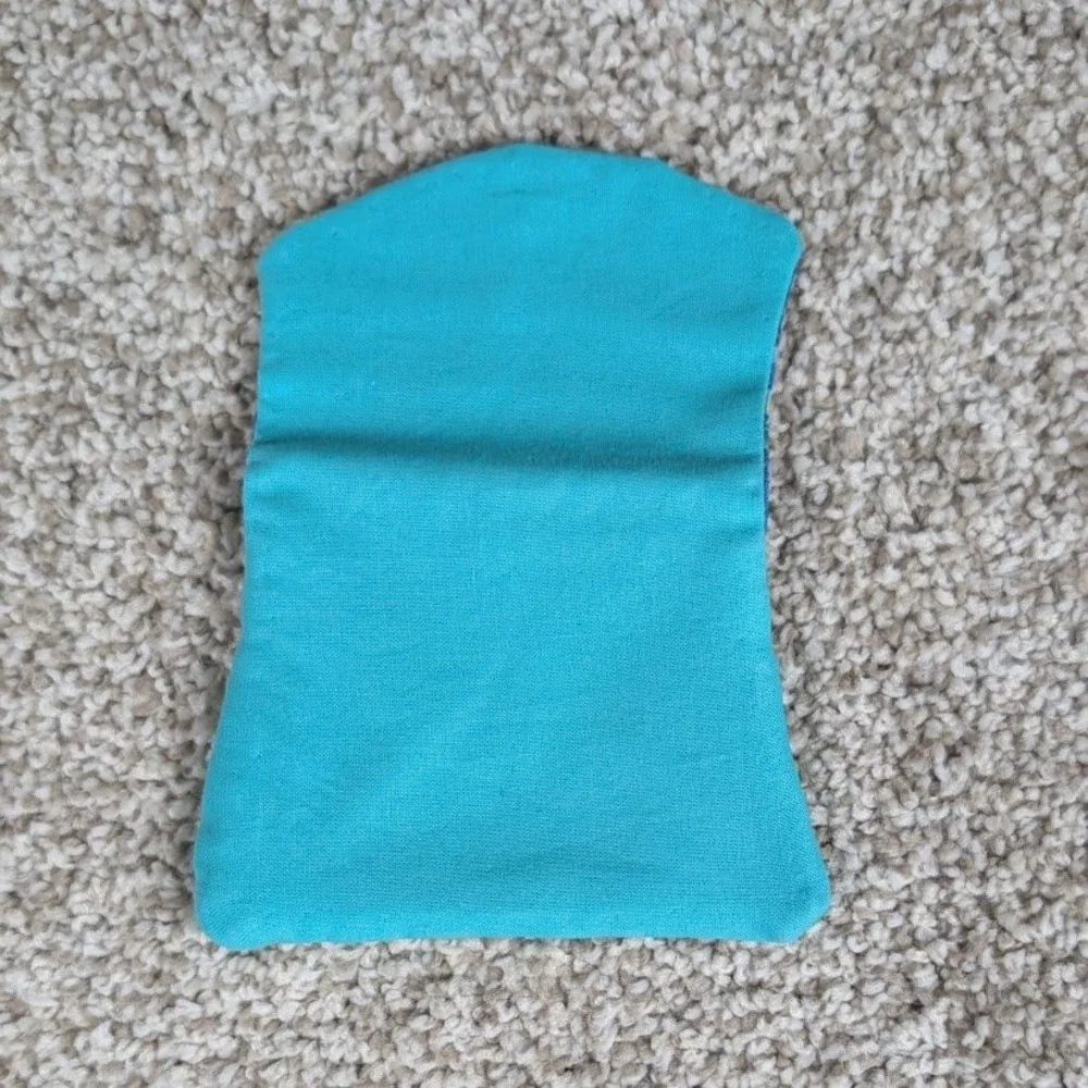 Handmade Pocket Wallet Credit Card Holder Small Clutch Seafoam/Starry Night‎